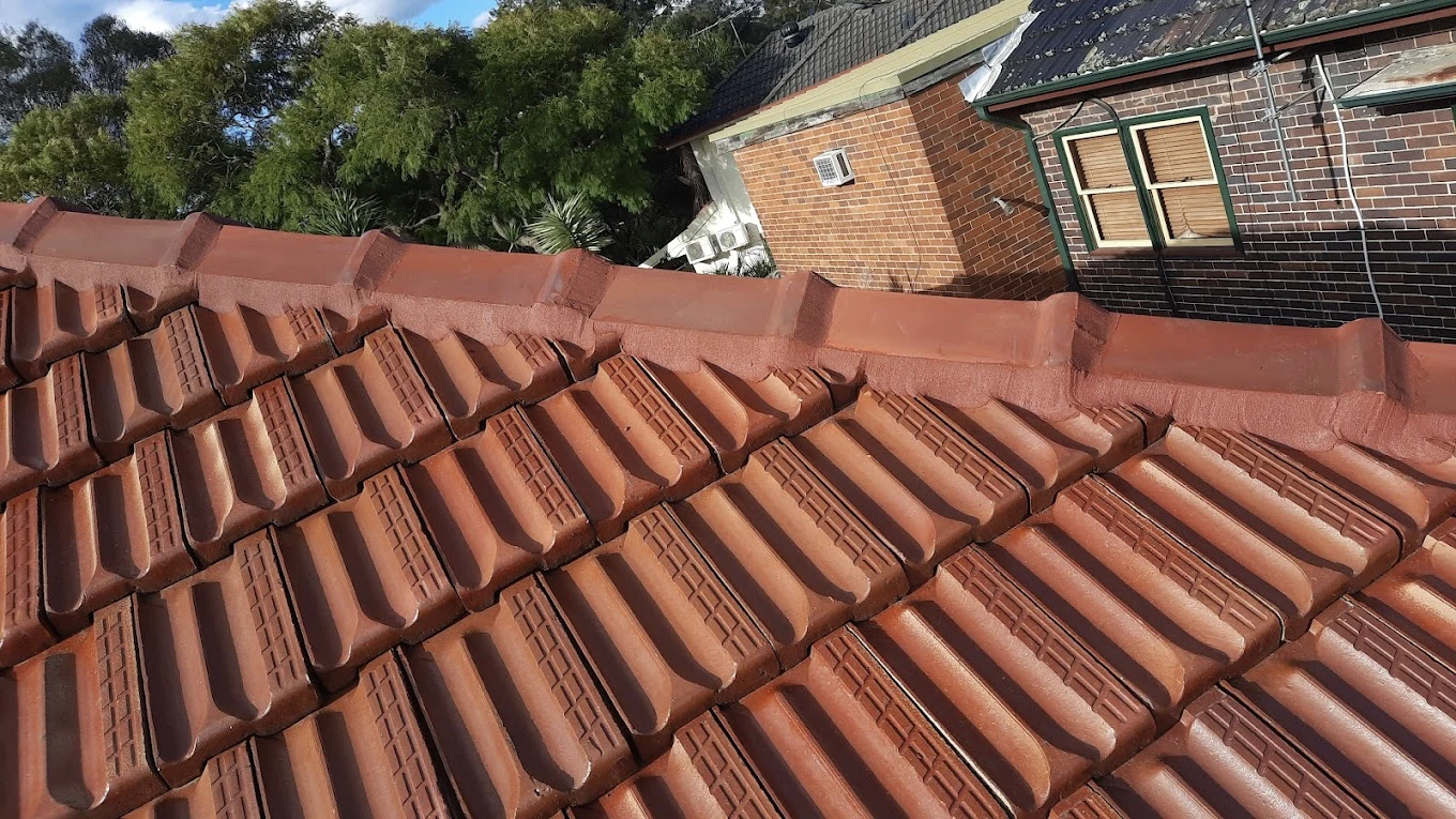 fresh cut and sealed roof